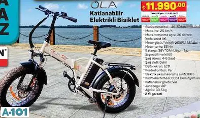 OLA KATLANABİLİR ELEKTRİKLİ BİSİKLET OLA KATLANABİLİR ELEKTRİKLİ BİSİKLET